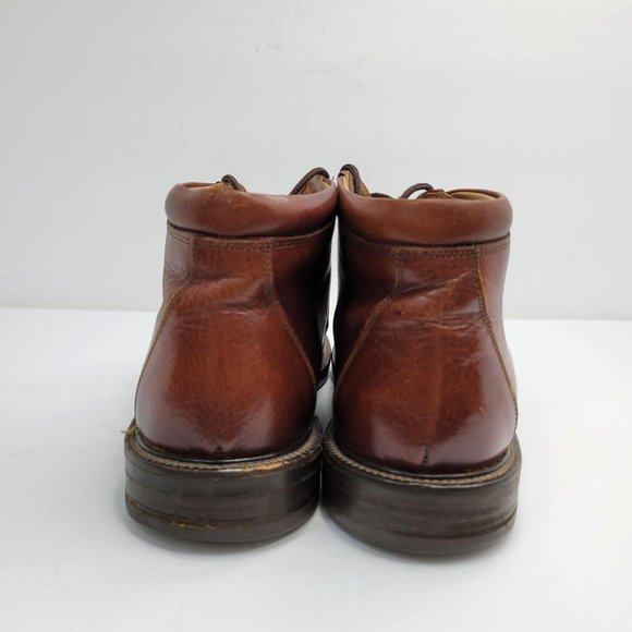 Johnston & Murphy Red Pebble Leather Chukka Boots Men's Brown 20-3420 US Size 9M - Picture 3 of 8